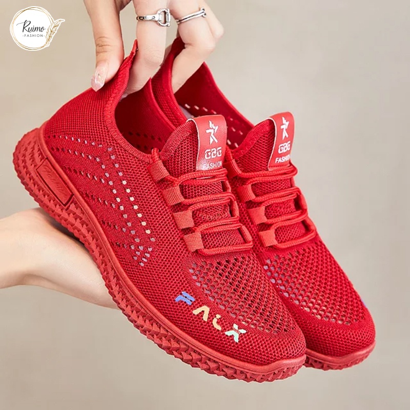 Sepatu Sneakers Wanita Casual Sepatu Running Cewek - F-35