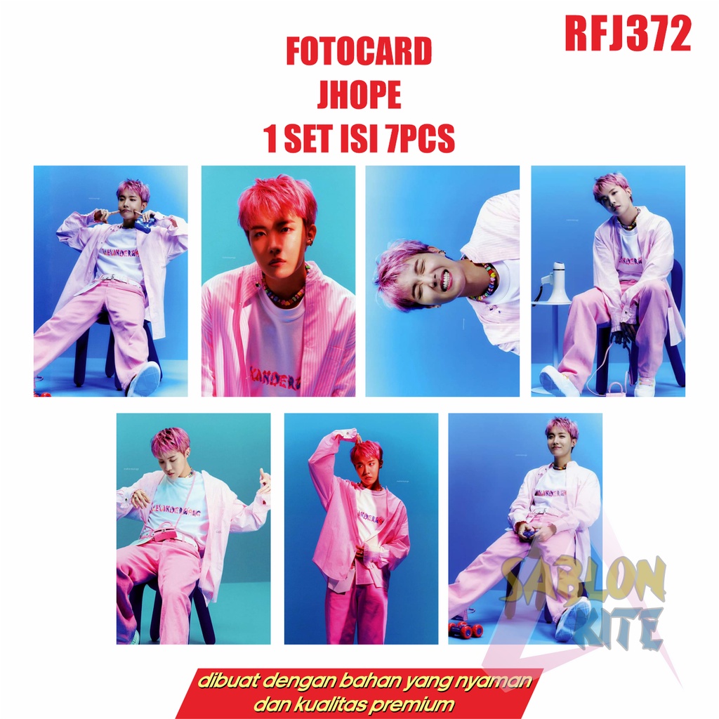 MURAH!!! FOTOCARD JHOPE 1SET ISI 7PCS RFJ372