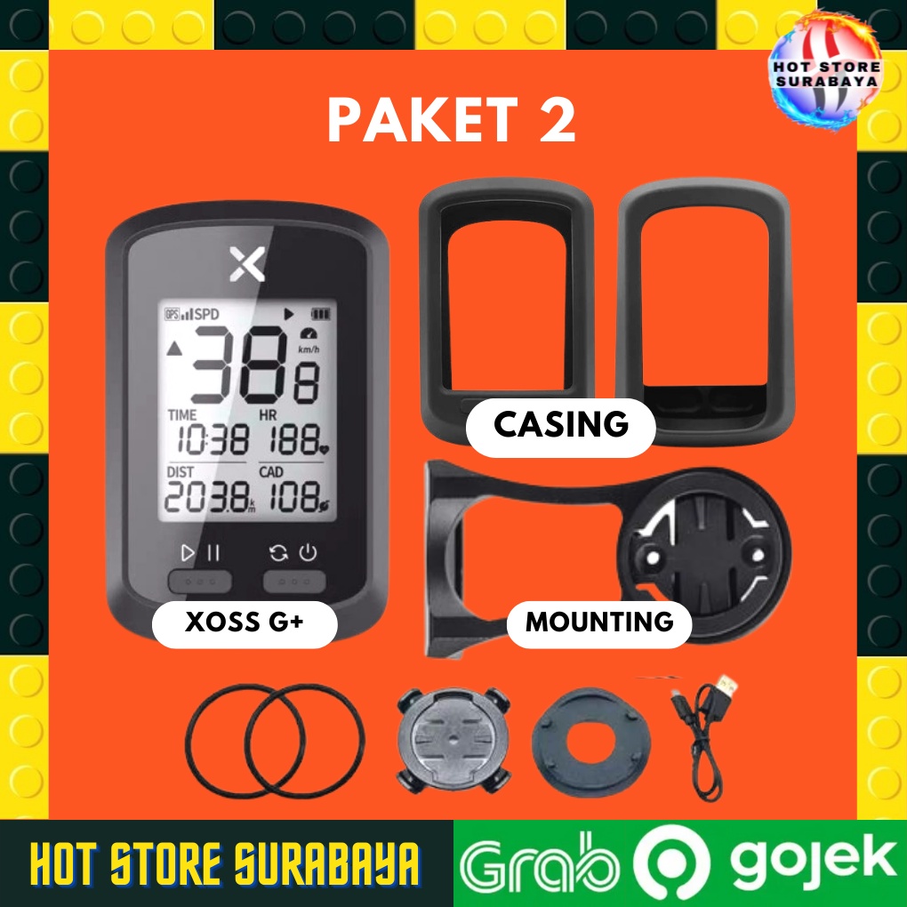 speedometer cyclometer sepeda xoss G + plus Original G plus