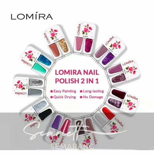 Lomira Kutek Nail Polist 2in1 Cat Kuku Lomira | Cutex Kuku | Kutek kuku