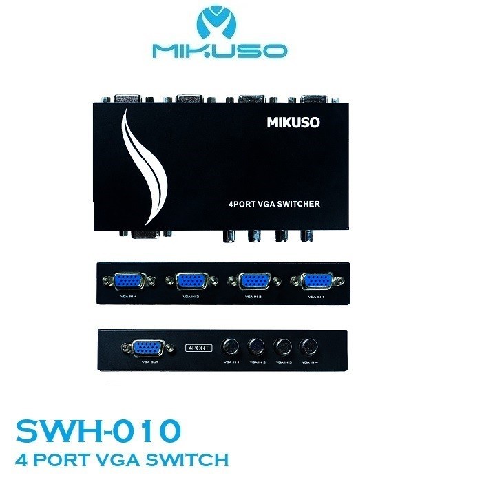 VGA Switch 4 Port MIKUSO SWH 010 VGA Switch 4 Port