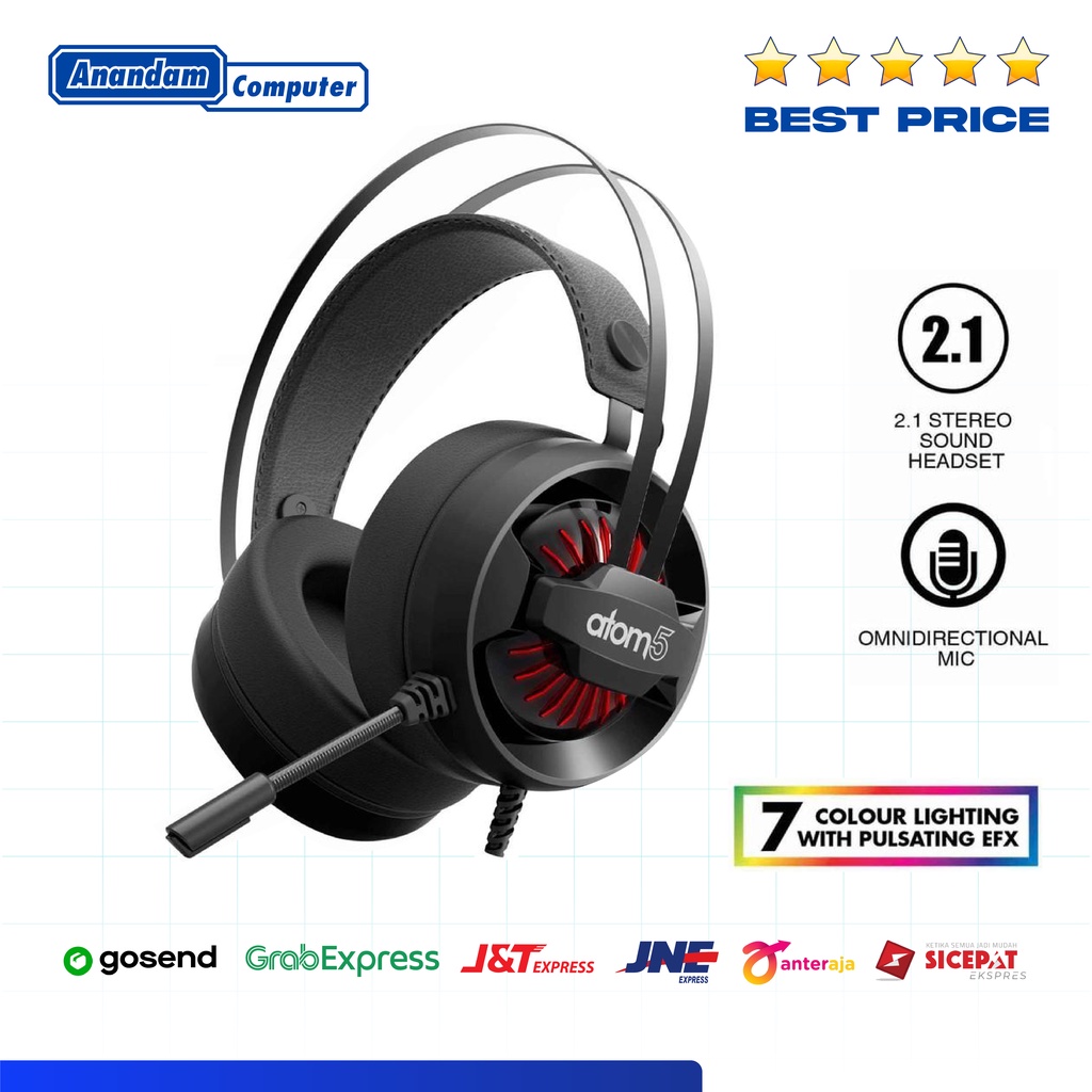 Armaggeddon Atom 5 Headset Gaming 2.1