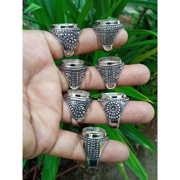 Ring Tanam Alpaka Super Motif Hitaman