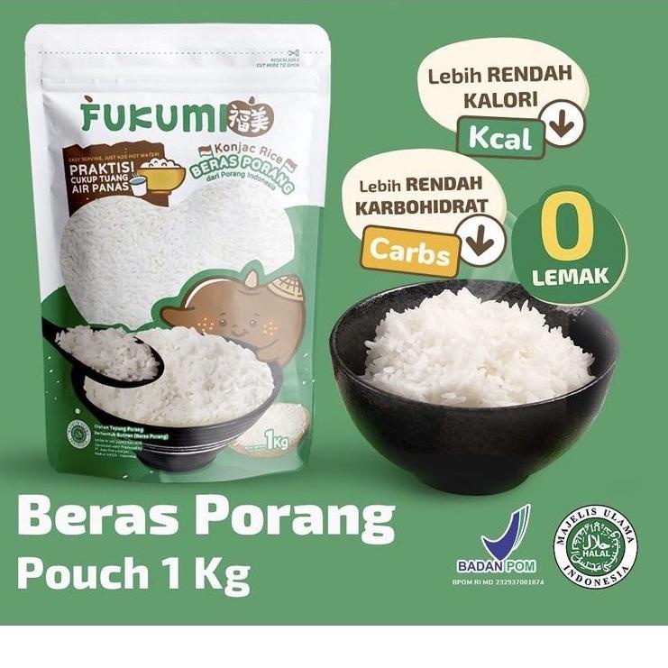 

Trendy향 Fukumi Beras Porang 1kg/280gr Konjac rice/Shirataki,sehat & praktis,bisa untuk menu diet ,,