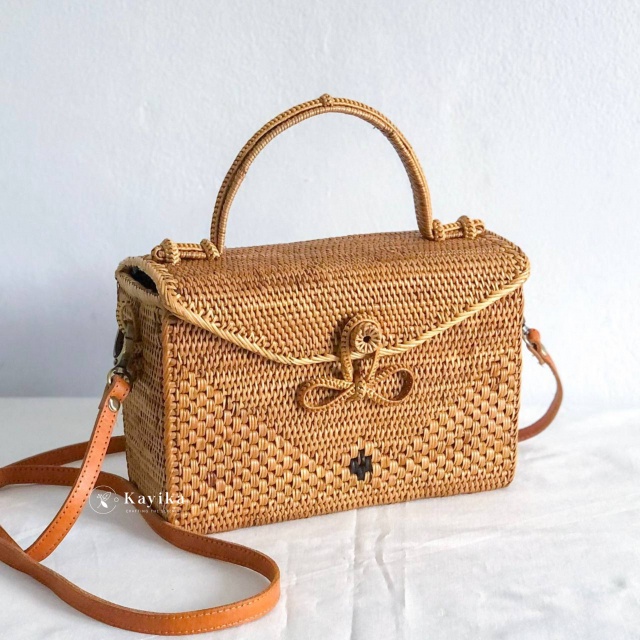 Tas Selempang Rotan Bali, Balinese Bag, Premium Tas Rotan Handmade dari Bali
