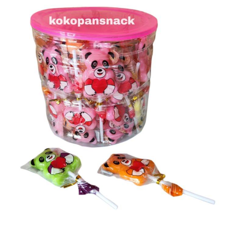 

Pp6P0--Sugar Rush PANDA Lollipop Toples isi 48 pcs