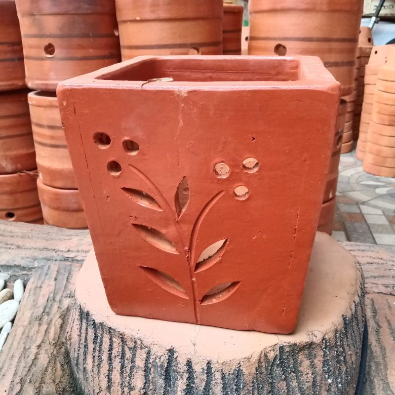 Pot Anggrek  Tanah Liat Gerabah Terakota Besar D20