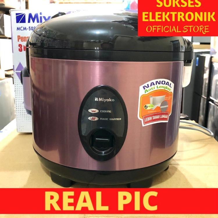 Tren Kekinian.. RICE COOKER STAINLESS MIYAKO 1,8 LITER / MAGICOM MEJIKOM MIYACO MCM-508SBC KERAMIK 2