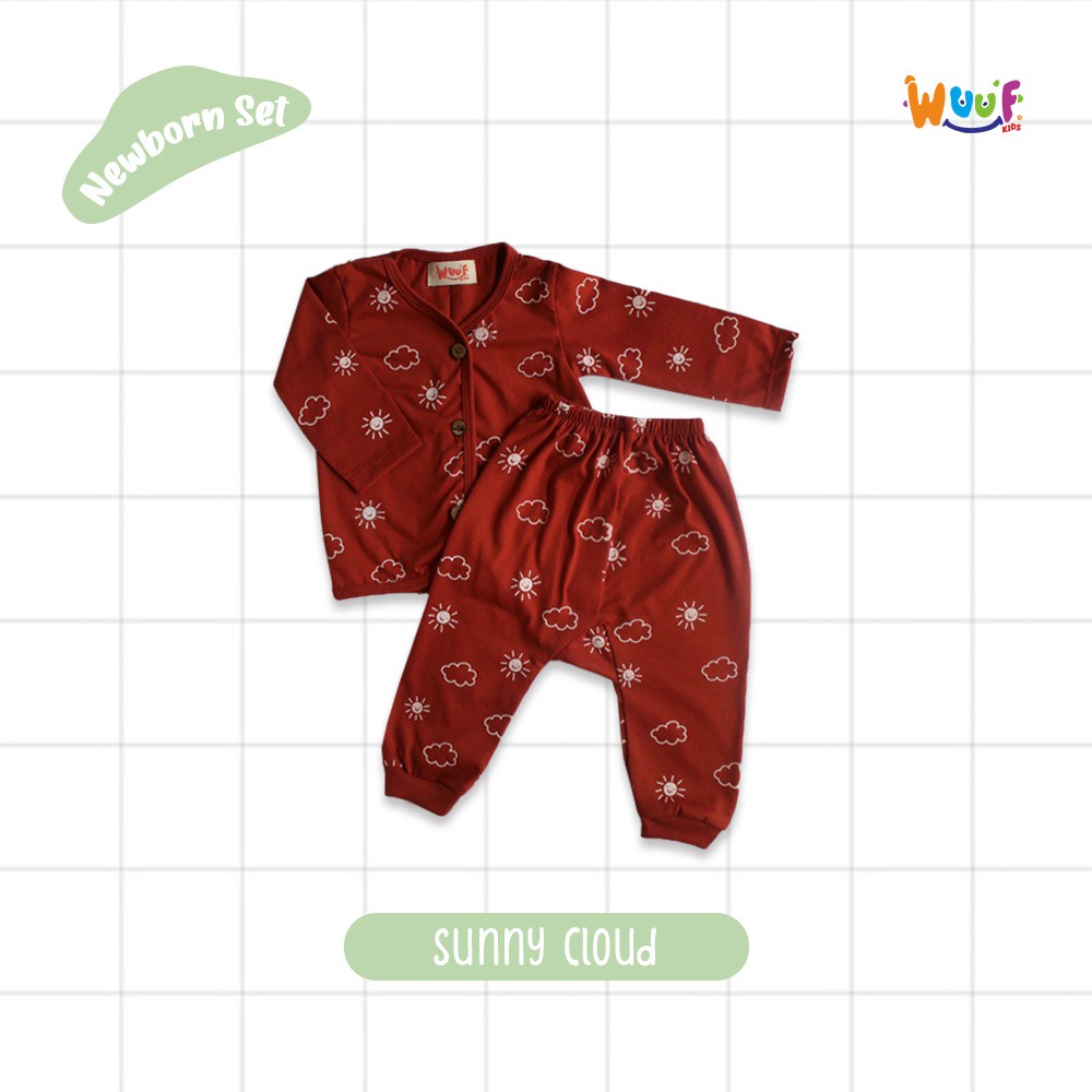 SETELAN NEWBORN/SETELAN BAYI BARU LAHIR SUNNY CLOUD WUUF KIDS