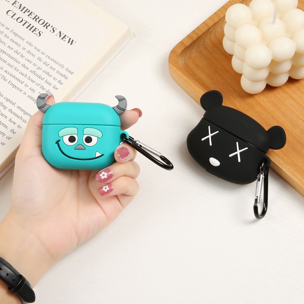 CASING MOTIF AIRPODS PRO GEN 3 2 1 SARUNG EARPHONE KARAKTER LUCU FREE GANTUNGAN / CARABINER