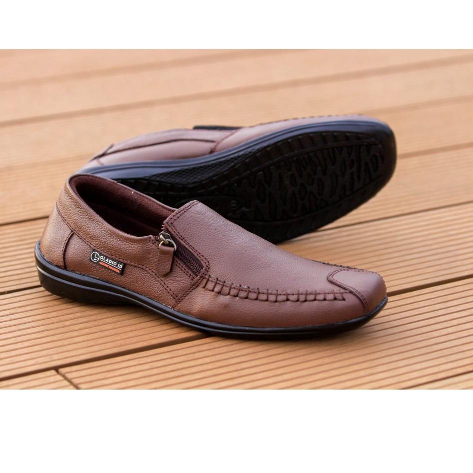 Terbaru.. Sepatu Kulit Pria Kerja Kasual Kantor Dewasa Laki Laki Remaja Warna Hitam Coklat Lamaran P