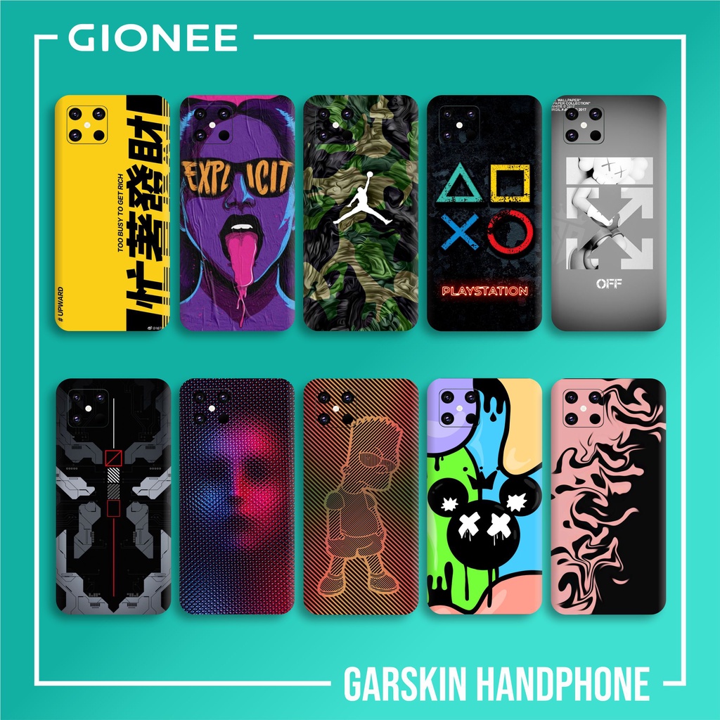 GIONEE K3   - 2 PCS CASE SKIN GARSKIN - CASE GARSKIN PELINDUNG HP - FREE CUSTOM DAN BISA COD