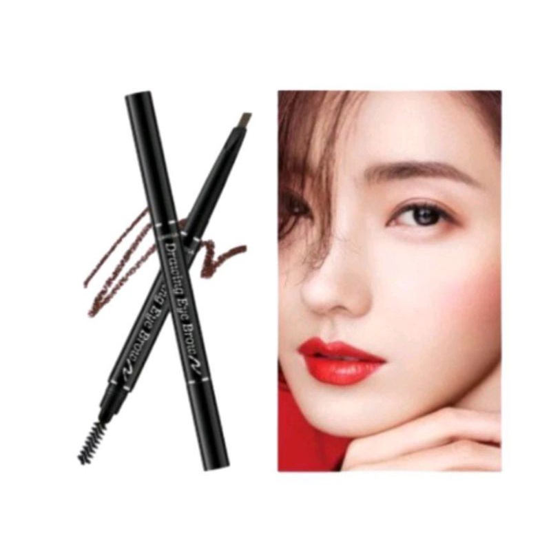 Lameila Pensil Alis Putar Kepala Ganda Anti Air / Lameila Eye Brow Pencil / Eyebrow