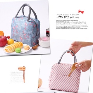 OVERFLOWS.ID TAS BEKAL BENTO MOTIF POLOS TAS KOTAK MAKAN SIANG LUNCH BAG FOIL DALAM AWET PANAS DINGIN