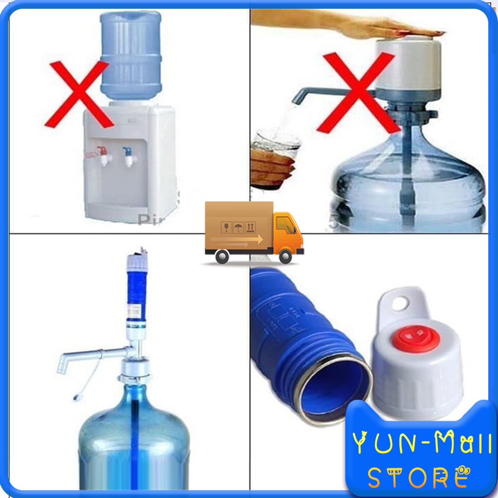 【COD+Pengiriman Cepat】YUN Mall Pompa Galon Elektrik Baterai Water pump electric dispenser/Bentuku Pompa Galon Air Elektrik - Water Pump Battery