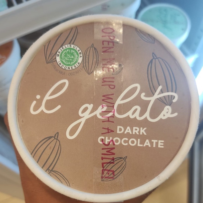 

Es Krim il Gelato Dark Chocolat 420ml | Es Krim Italia Yang Lembut