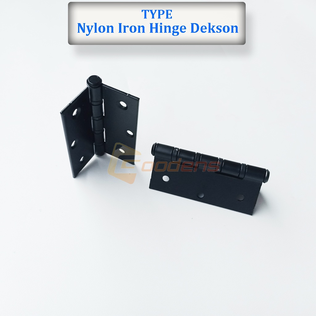 Dekson Nylon Iron Hinge 3 Inch Engsel Kupu-kupu Nilon