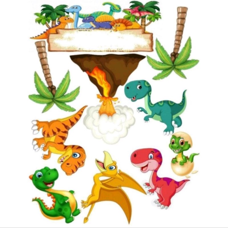 TOPPER DINOSAURUS TOPPER CAKE DINO HIASAN KUE ULANG TAHUN ANIMAL