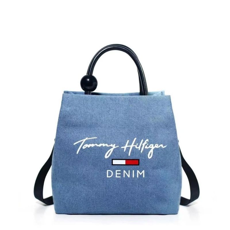 T0mmyhilfiger denim bucket bag