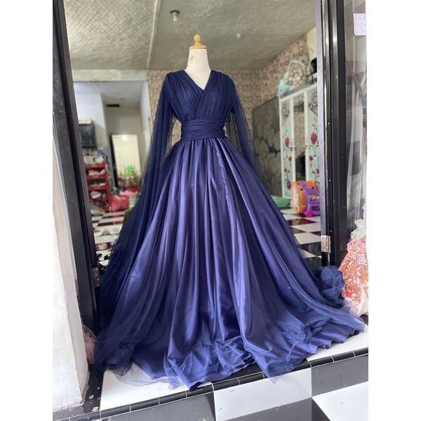 FLASH SALE GAUN PENGANTIN SIMPLE MEWAH NON HIJAB S-XXXL