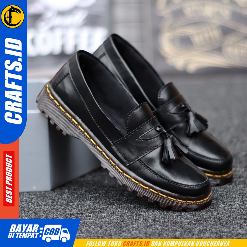 CRAFTS ariana - Sepatu Loafers Docmart Low Boots Wanita