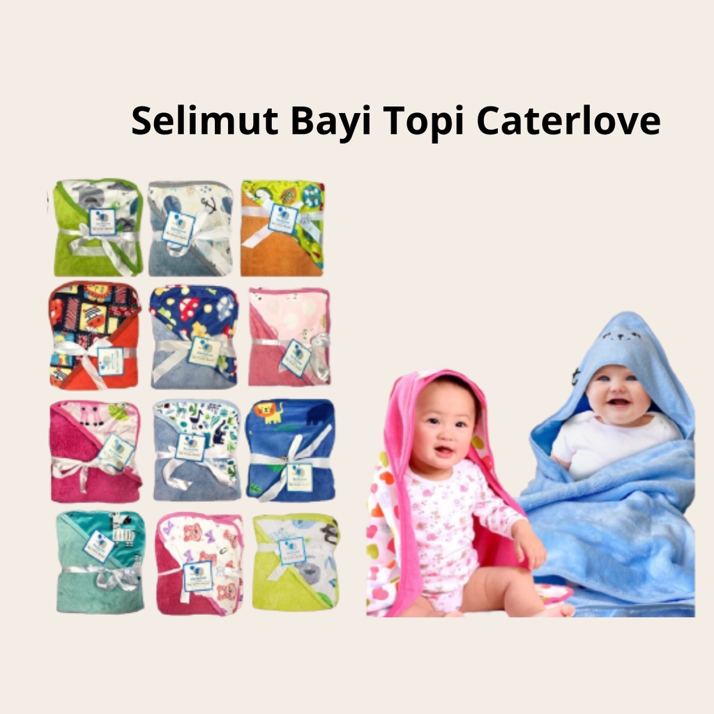 Selimut Bayi Caterlove Dengan Topi 381100 / SELIMUT BAYI TOPI SEGITIGA CARTER LOVE KUALITAS PREMIUM