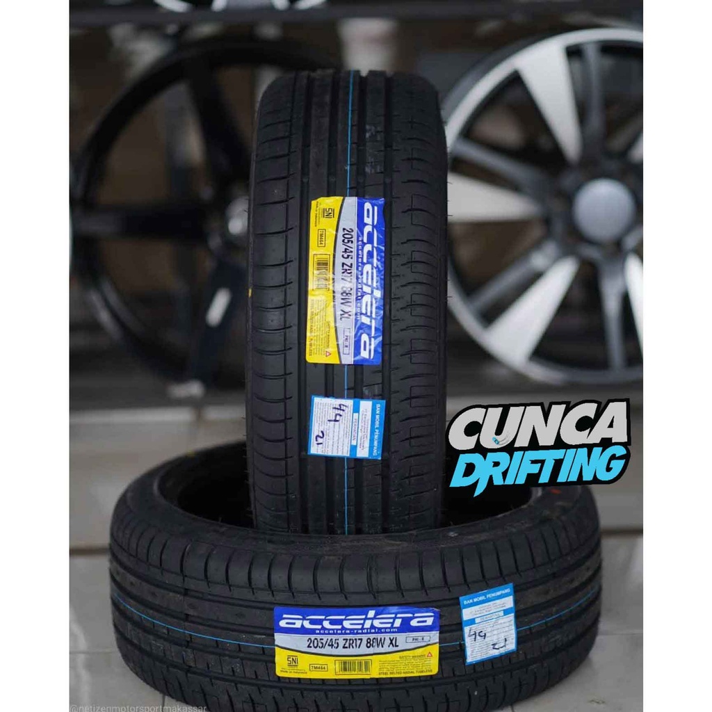 Ban Mobil R17 Ban Tubles Ukuran 205/45 Ring 17 Ban Luar Merk Accelera