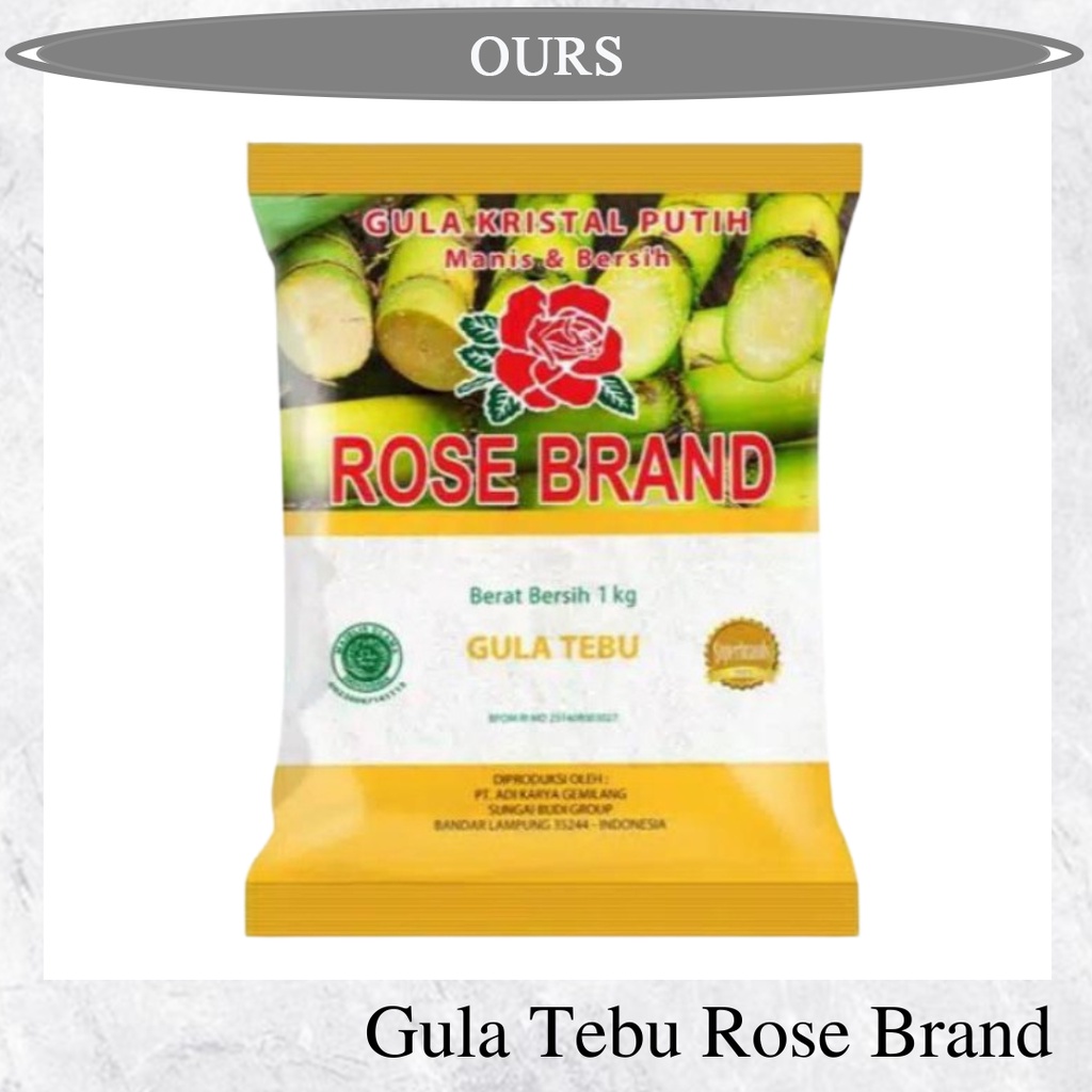 gula tebu rose brand/ gula rose brand kuning 1kg