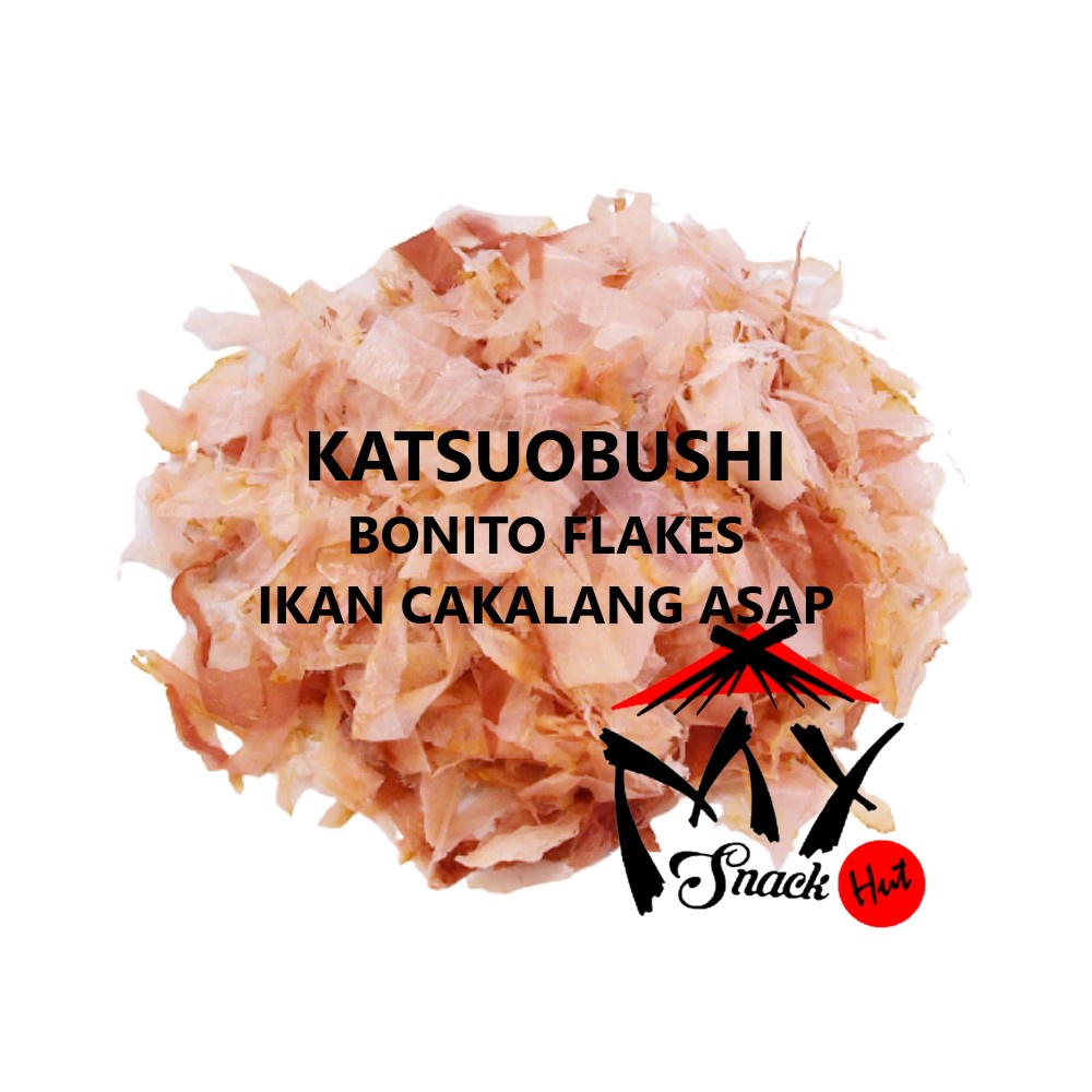 KATSUOBUSHI 5GR - SLICED BONITO FLAKES - HANA KATSUO TAKOYAKI - IKAN CAKALANG ASAP SERUT HALAL