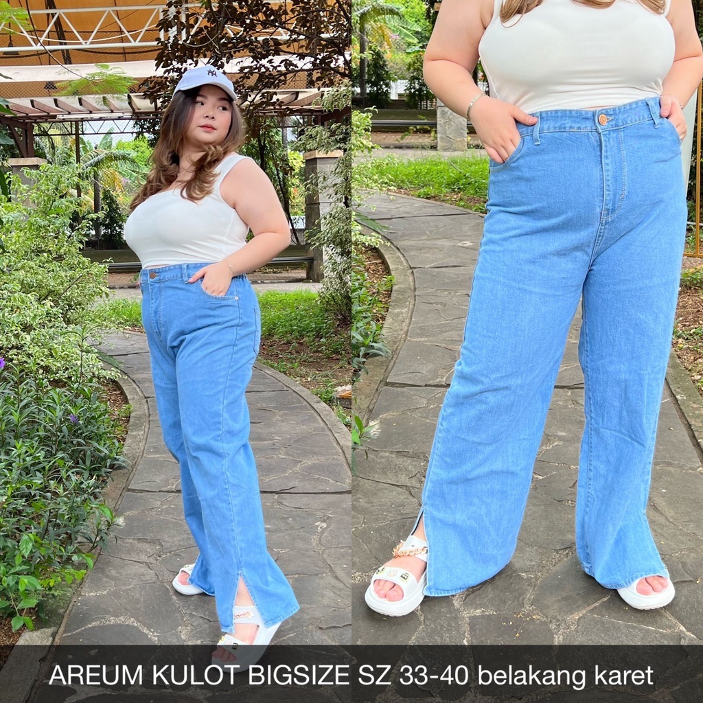 CELANA JEANS AREUM KULOT BIGSIZE