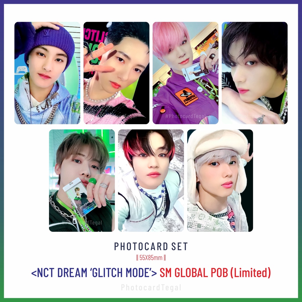 [SET] PHOTOCARD NCT DREAM Album 'Glitch Mode' Benefit (Mark, Renjun, Jeno, Haechan, Jaemin, Chenle, 
