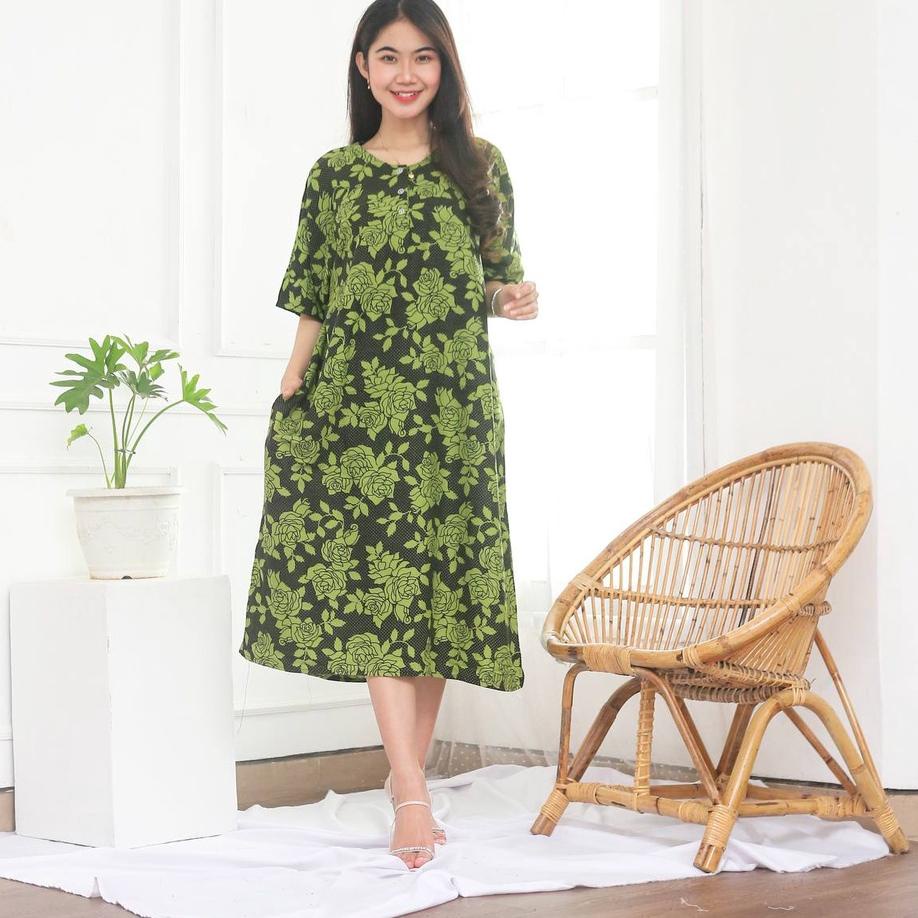 Promo Batik Prass - Daster Jumbo Busui Kekinian Non Ruffle jumbo LD 130 kekinian viral