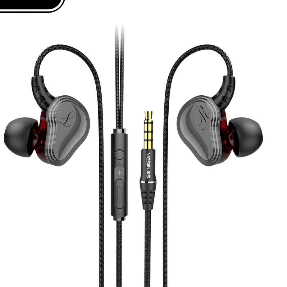 Sale Terbatas YESPLUS YS-309 Headset/Handsfree Hifi Sound Wired 4D Earphone+Mic Free Popsocket