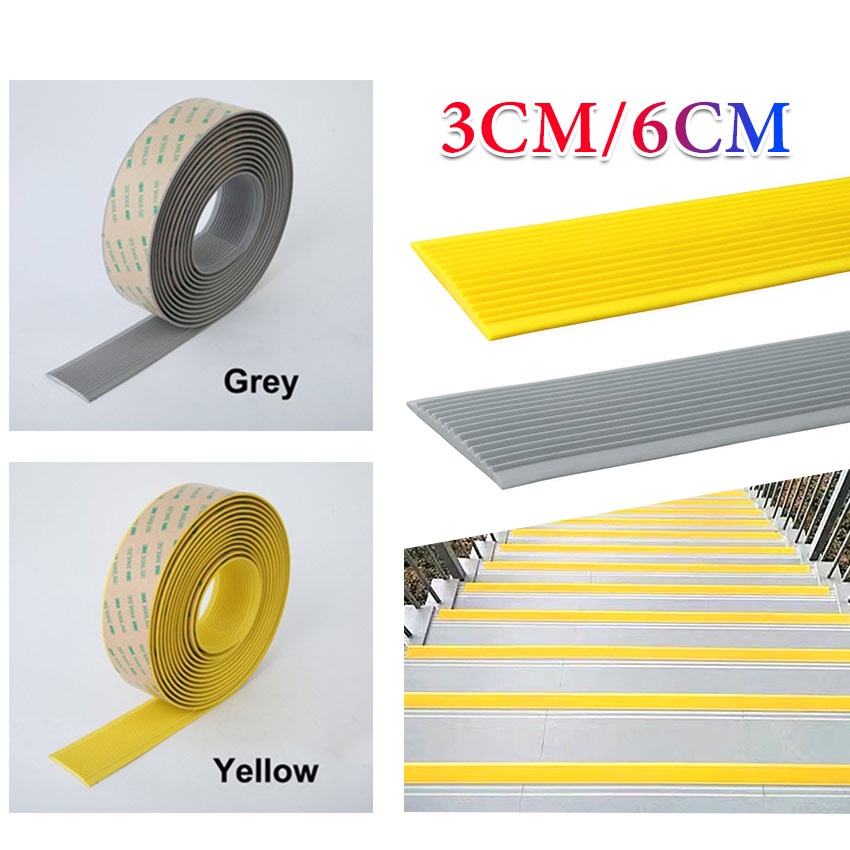 3cm/6cm karet Lis Karet Lis tangga Karet Pengaman Anti Slip Tangga