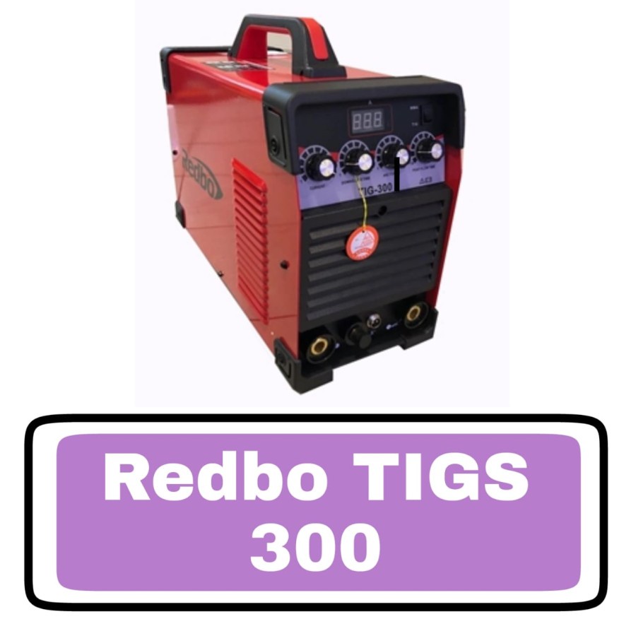 Mesin Las Inverter Redbo TIG300, 10-230A, Portable, TIG/MMA, Anti-Stick & Overheat Protection