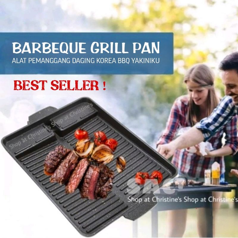 Jual Barbeque Grill Pan Alat Pemanggang Bbq Yakiniku Grill Pan Non