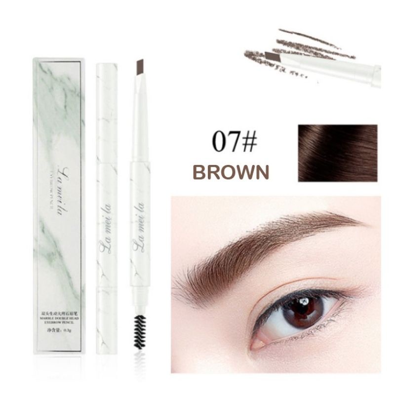 Eyebrow Pensil Alis 2in1 Waterproof Anti Air