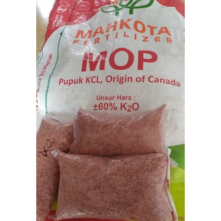 Jual Pupuk Kcl Mop Mahkota Pupuk Kalium Buah Repacking Kg Shopee Indonesia