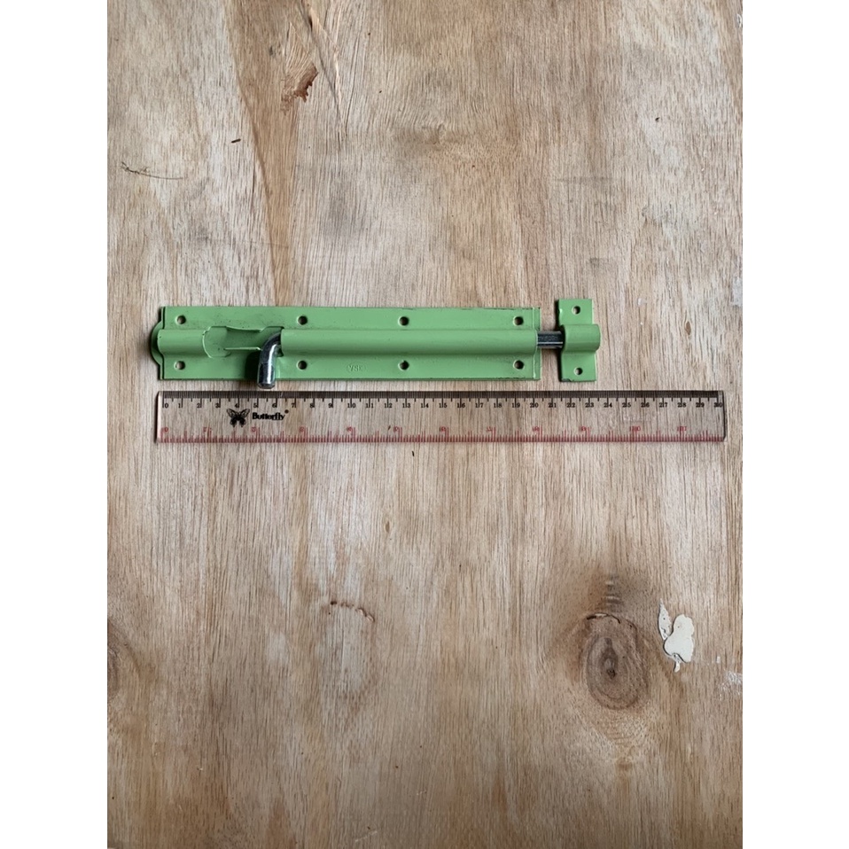 Grendel TEBAL 6 inch PREMIUM hijau / Grendel double plat / slot pintu TEBAL / GRENDEL DOUBLE TOWER BOLT