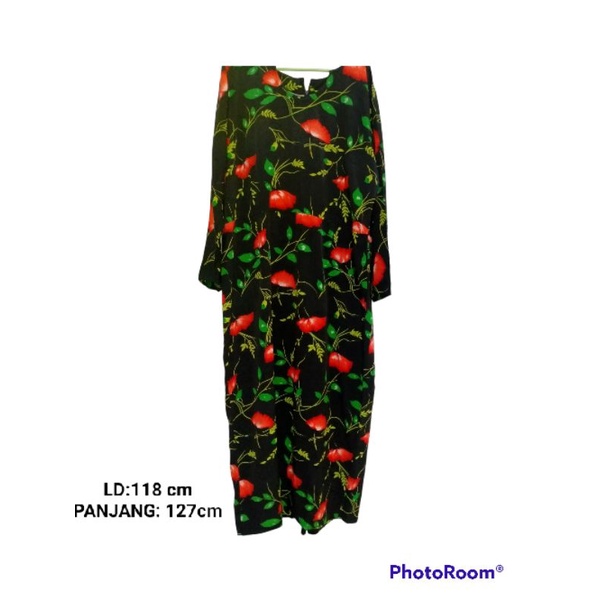 Gamis/long dress bunga(PL)