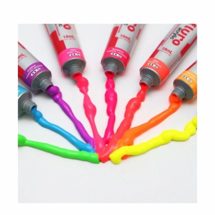 

Murah Mont Marte Fluro Cat Acrylic / Montmarte Cat Akrilik Warna Neon 8X18Ml Bagus