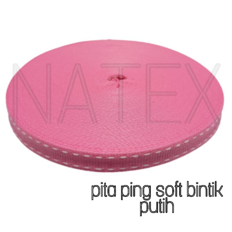 ( 25 Meter ) Pita List Motif Bintik Untuk List pinggiran 1cm