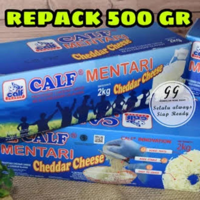 

potongan keju calf mentari 500 gr repack