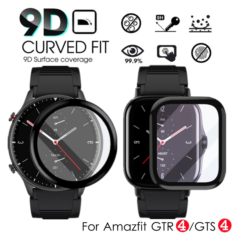 Film Pelindung Layar Transparan Anti Gores / Sidik Jari Untuk Smartwatch Huami Amazfit GTR 4 / GTS 4