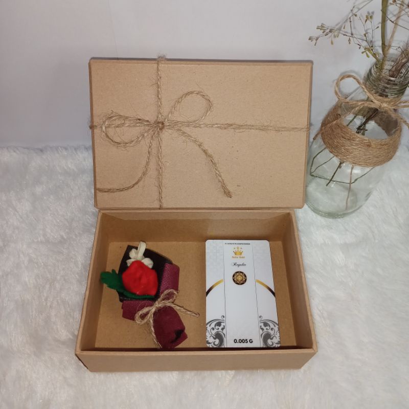 Hampers LM Logam Mulia Asli Hadiah Mini Gold Kado Wisuda Pernikahan Ulang Tahun Lahiran Gift Baby Go