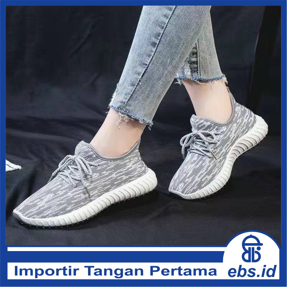 𝐄𝐁𝐒 ✅ SEP007 (Tanpa Kotak) COD Sepatu Sneakers Wanita Simple Sporty Model Korea Fashion Olahraga Santai Karet Casual Sport Import SEP007