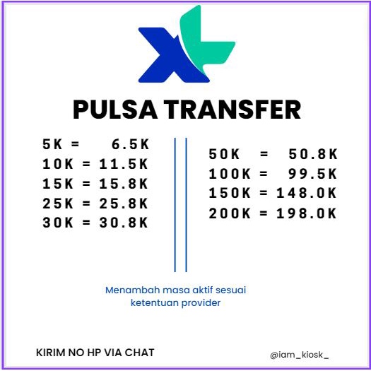 TERMURAH - XL - Pulsa Transfer