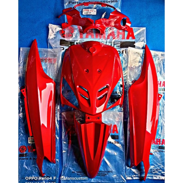 BODY FULL ALUS MIO SPORTY ORIGINAL 5TL MERAH MAROON