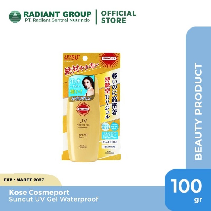 Kose Cosmeport Suncut UV Gel WaterProof SPF 50+ PA++++ 100 gr