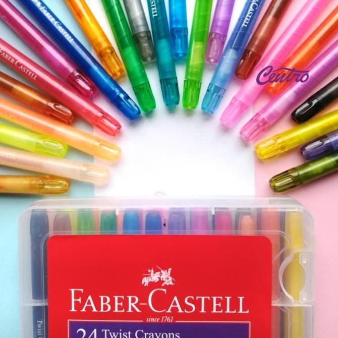 

(COD) Faber Castell Twist Crayon Krayon Putar 24 Warna